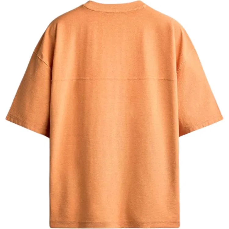 Мужская футболка с круглым вырезом Orange ZARA, Orange — фото 3