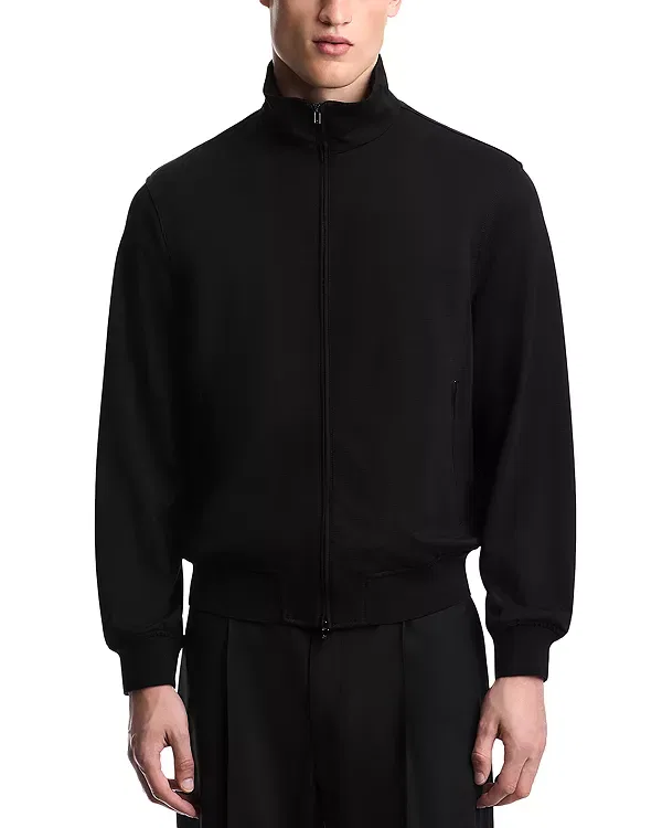 Мужская куртка с воротником-стойкой Emporio Armani, Black Beauty