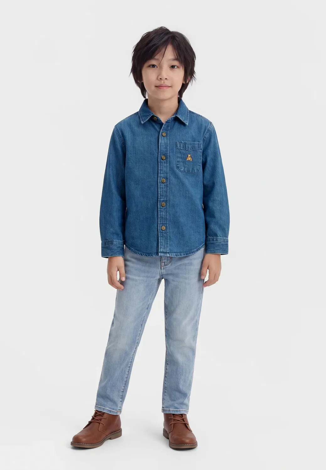 Рубашка Gap, Medium Indigo
