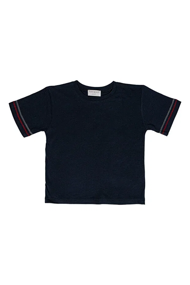 Детская футболка для мальчиков с коротким рукавом Petit Boom, Navy Blue