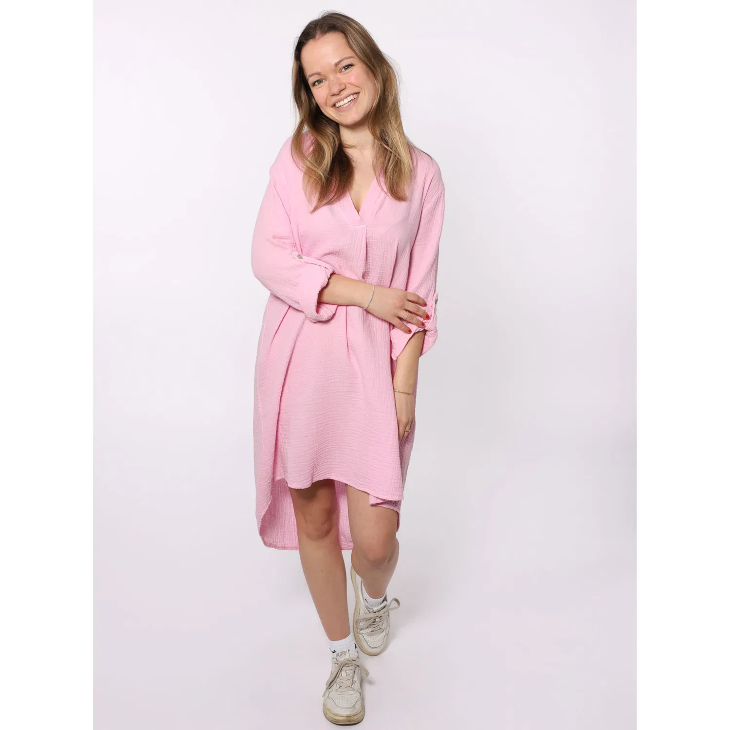 Женская блузка с длинной спинкой Zwillingsherz, Pink