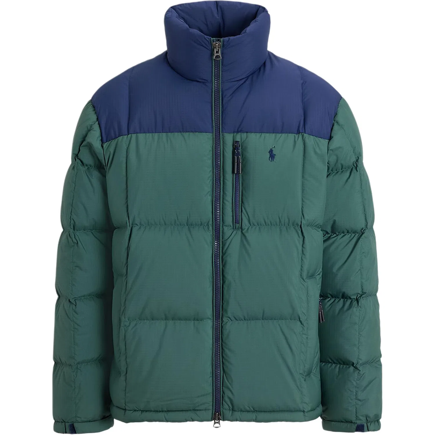 Мужская куртка-пуховик с капюшоном Gorham Polo Ralph Lauren, Newport Marine Blue & Green