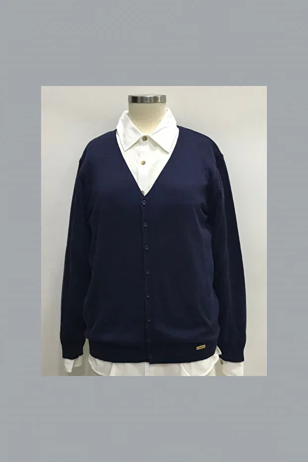 Детский кардиган с V-образным вырезом Nonno Kids, Navy Blue