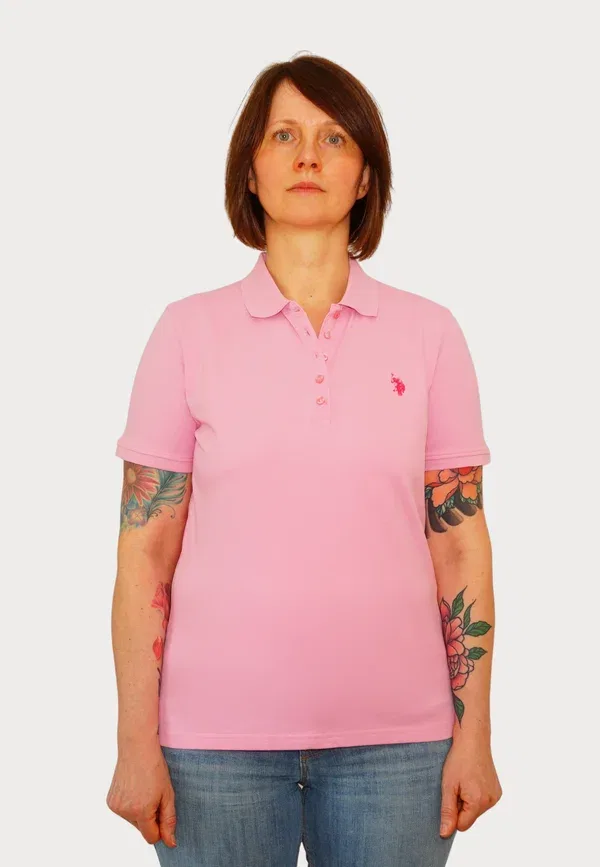 Футболка-поло из пике, U.S. Polo Assn., pink, розовый