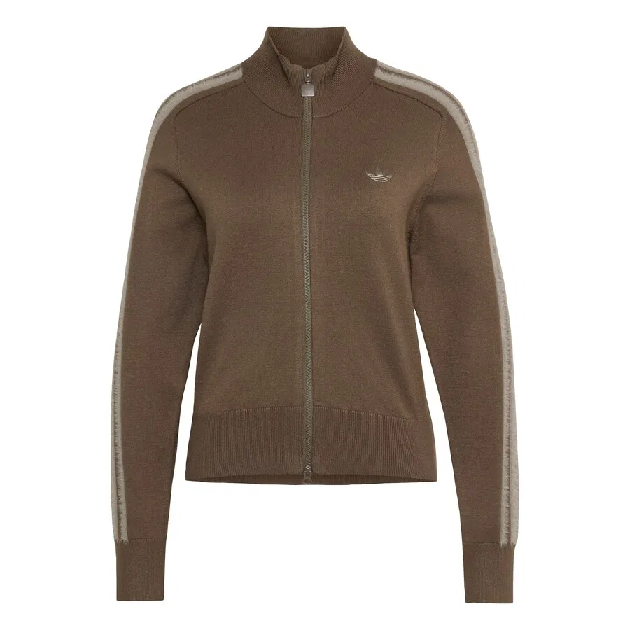 Вязаный кардиган ADIDAS ORIGINALS 'Firebird' в цвете Umbra