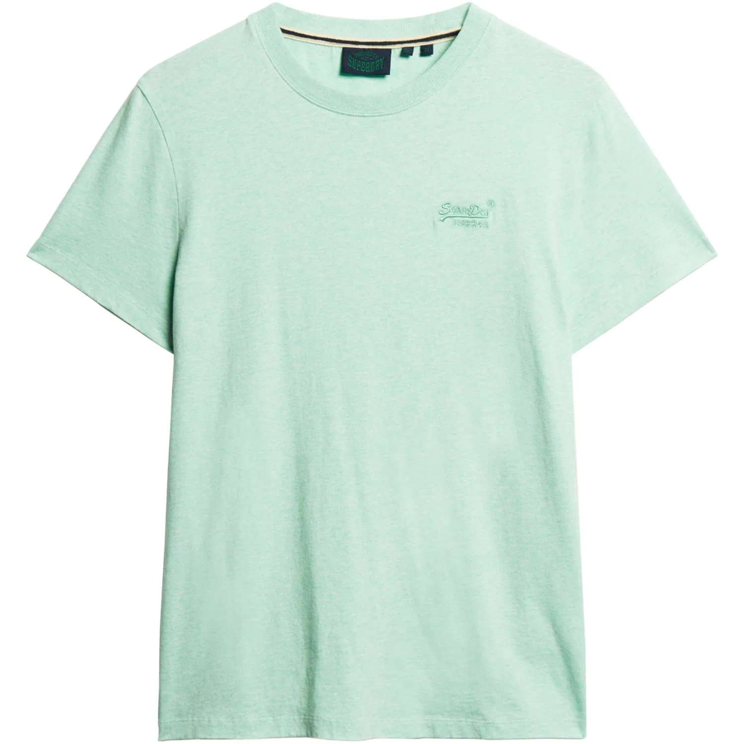 Детская хлопковая футболка с логотипом Superdry, Light Mint — фото 4
