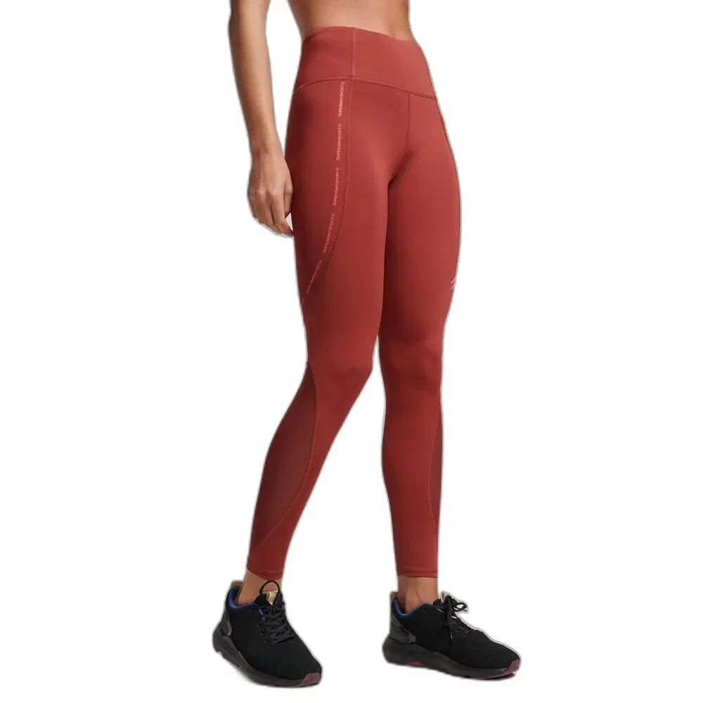 Женские леггинсы с сеткой Superdry Active, Braun — фото 2