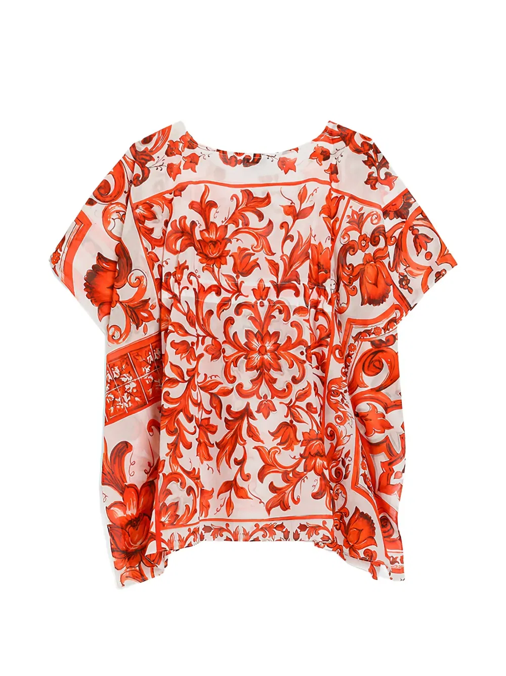 Туника Majolica Dolce & Gabbana Kids, оранжевый — фото 2