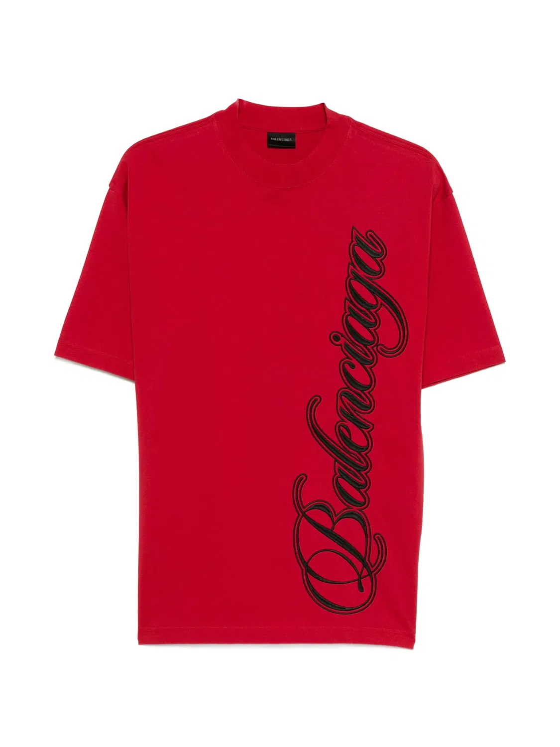 Футболка с красным логотипом Balenciaga, красный