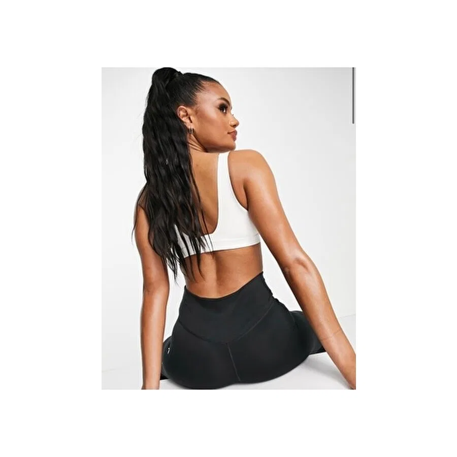 Спортивный бюстгальтер с высокой поддержкой и наполнителем Dri-Fit Alpha Nike, Белый — фото 4