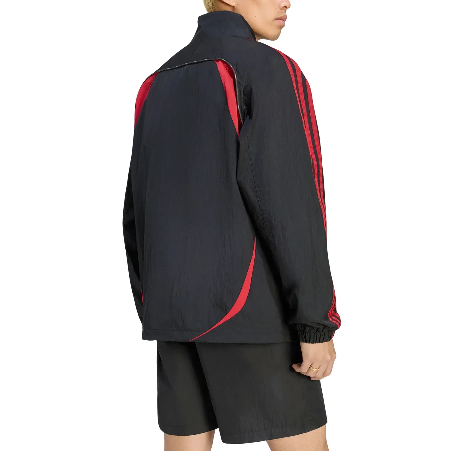 Мужская куртка Street M Track Top Asia Sizing 'Black Red' adidas, Black Red — фото 2