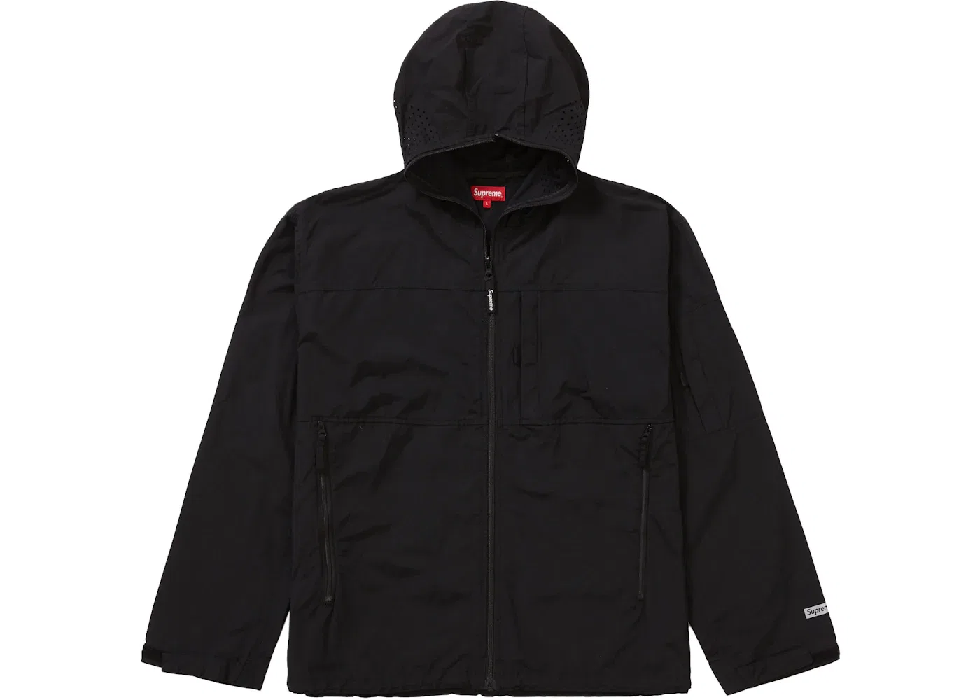 Мужская куртка с принтом Supreme Full Zip Facemask Jacket, Black