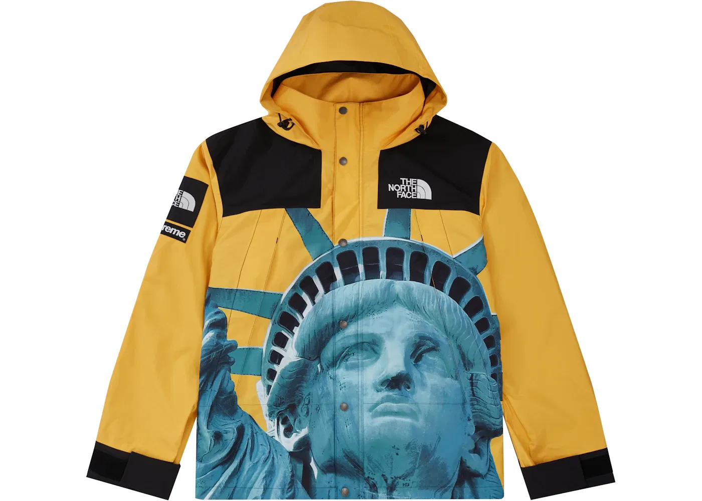 Мужская куртка с принтом Статуи Свободы Supreme The North Face, Yellow