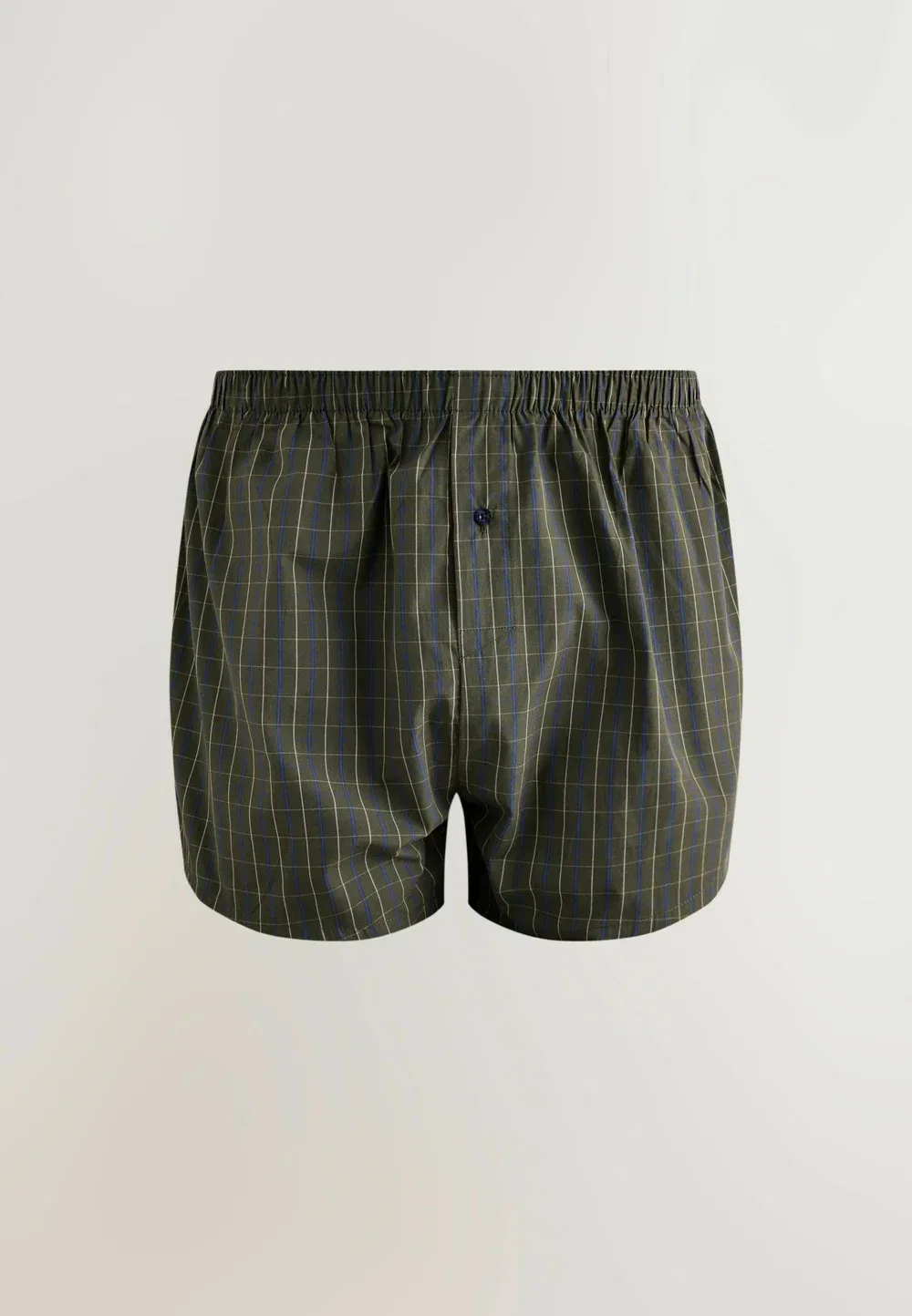 8 пар боксерских трусов Next, Navy Green Check — фото 3