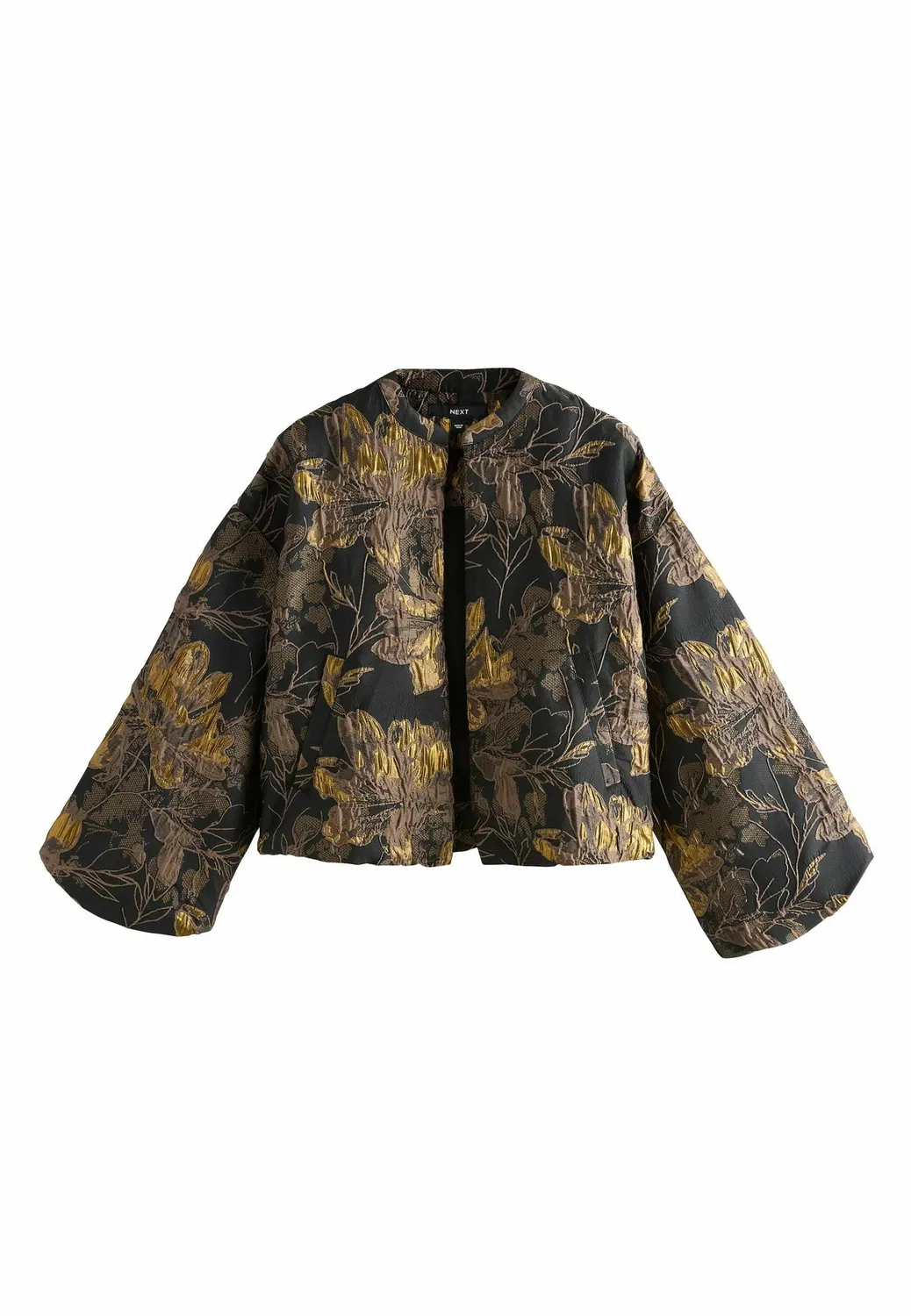 Куртка-Бомбер, накидка - блейзер Next, Gold Jacquard