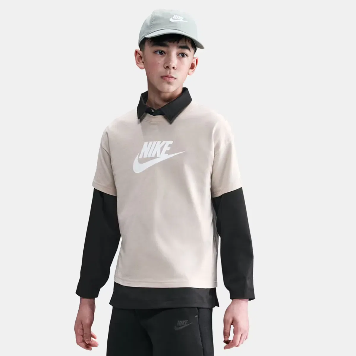 Детские шорты для мальчиков из флиса Nike Sportswear Tech Fleece, Negro
