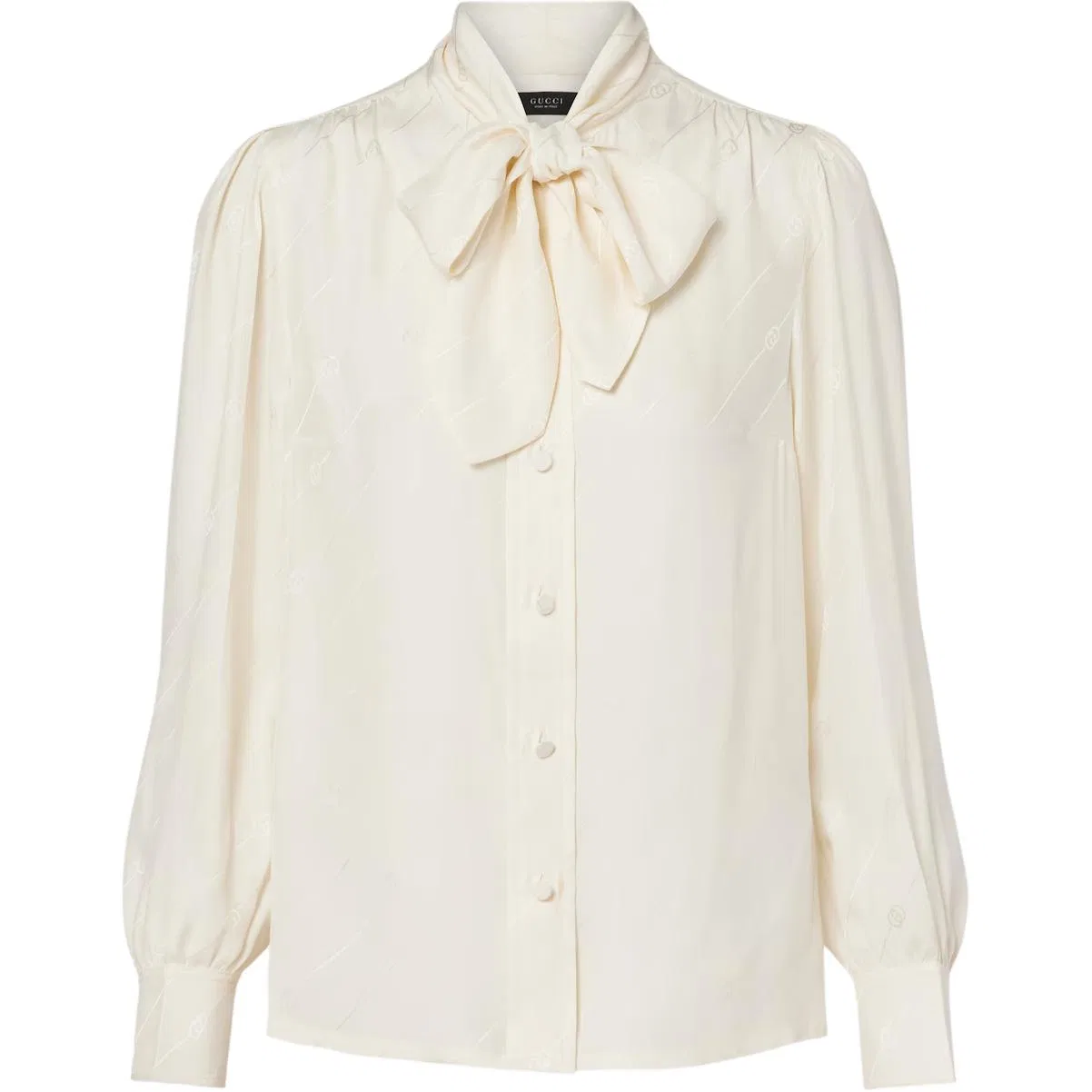 Мужская рубашка с коротким рукавом White GUCCI