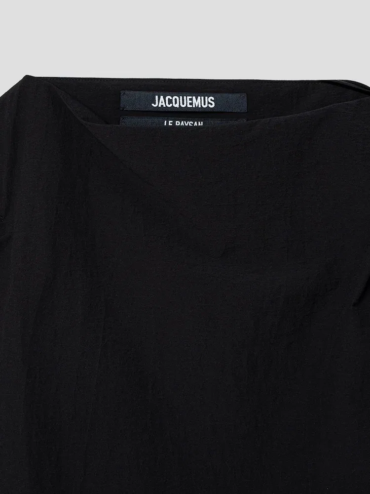Платье асимметричное La Robe Drap JACQUEMUS, Black — фото 3