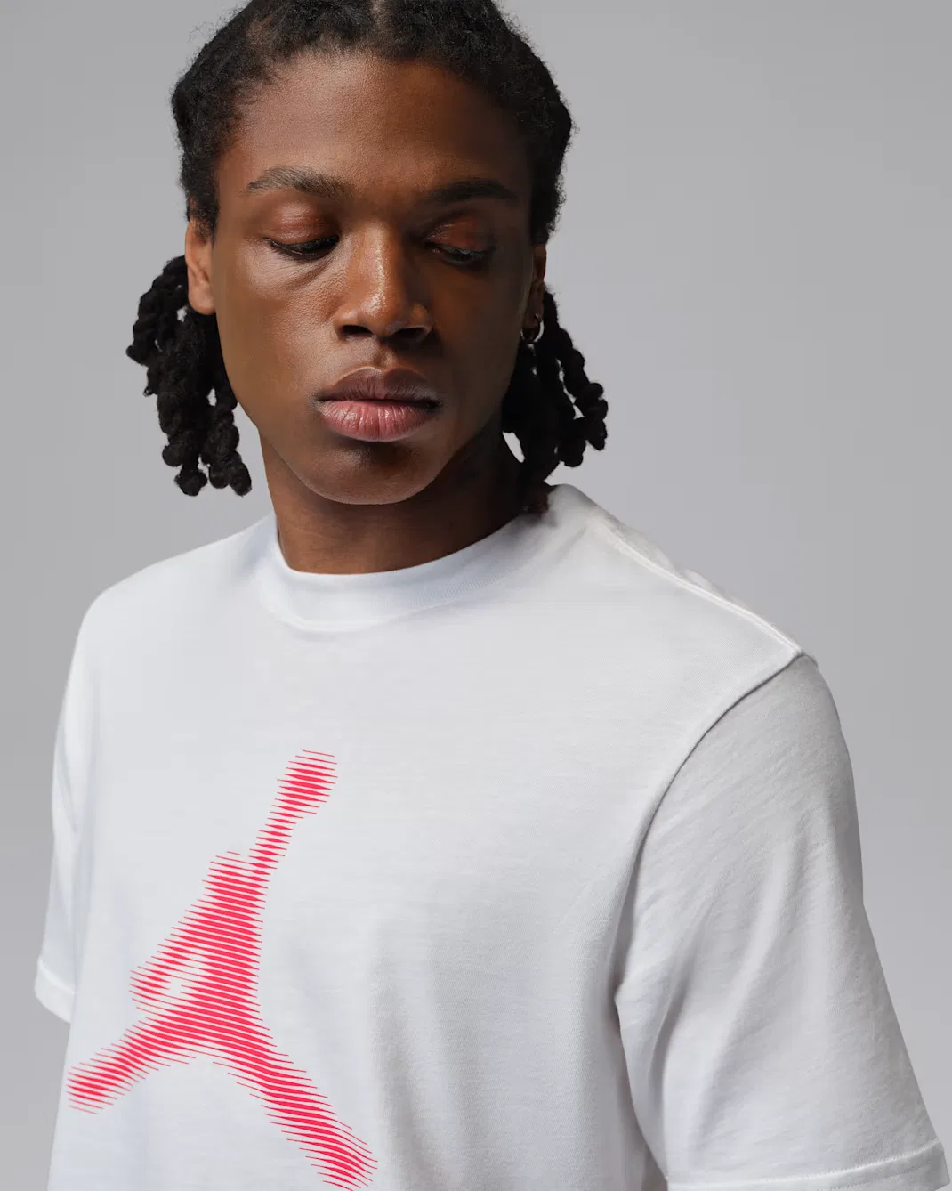 Мужская футболка Dri-FIT с графическим принтом Jordan Sport, White/University Red — фото 3