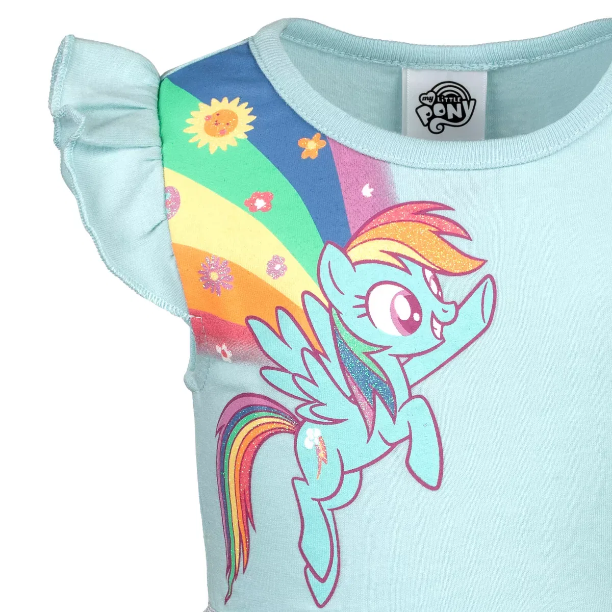 Детское платье для девочек с принтом My Little Pony Pinkie Pie Rainbow Dash My Little Pony, Blue — фото 4