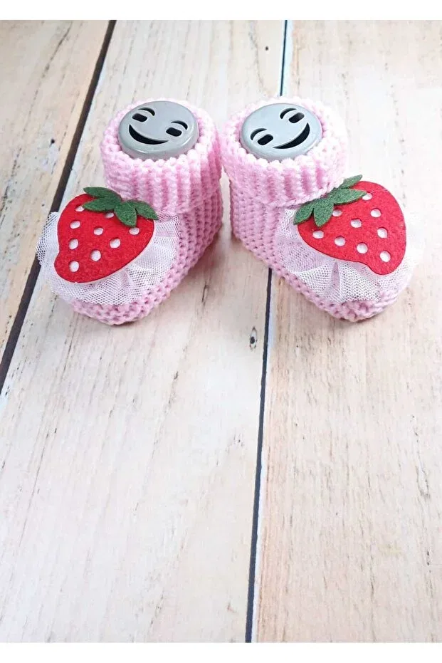 Детские пинетки трикотажные с цветочным принтом Gogobaby, Pink