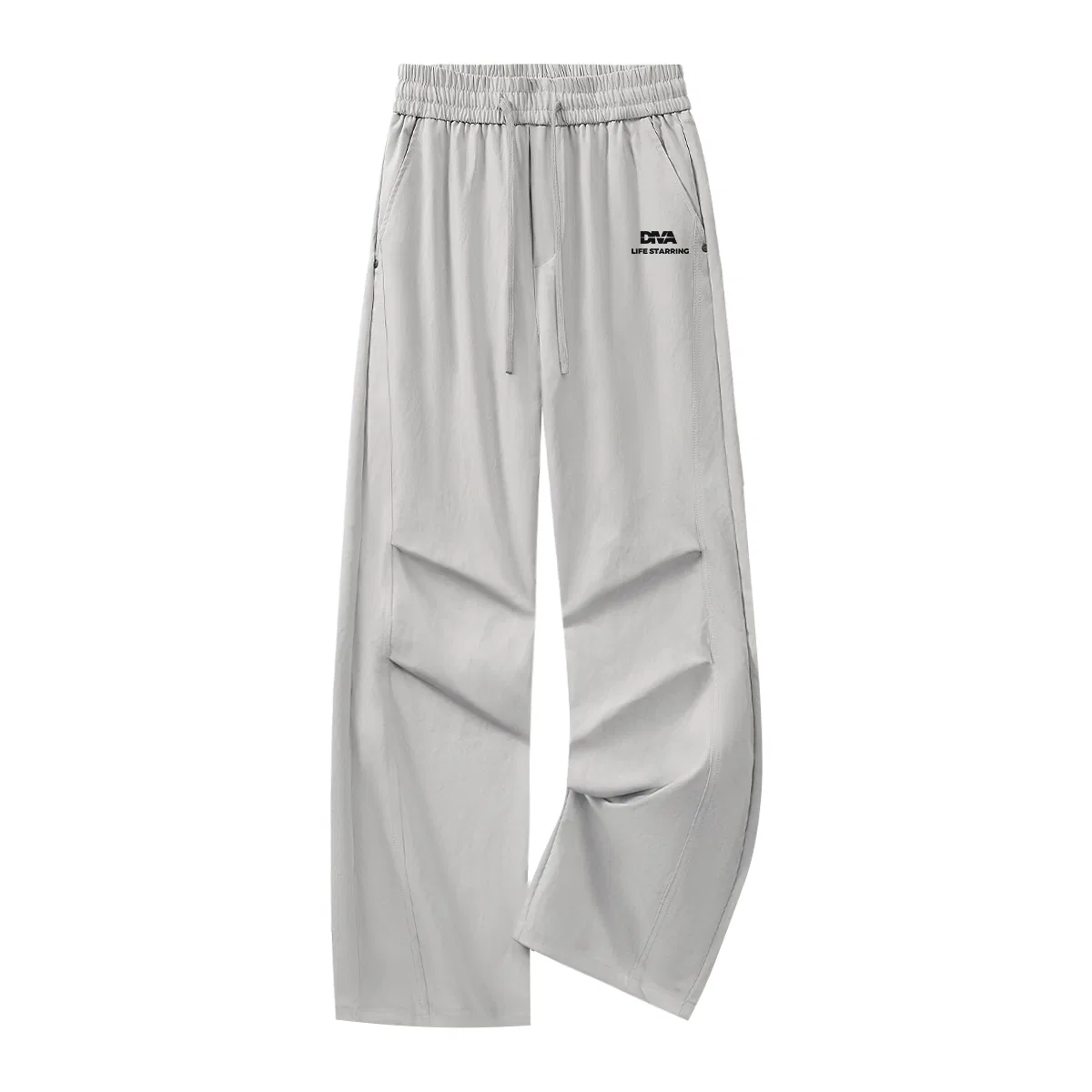 Детские карго-штаны Life Hero Pants Logo MINISO, White Gray