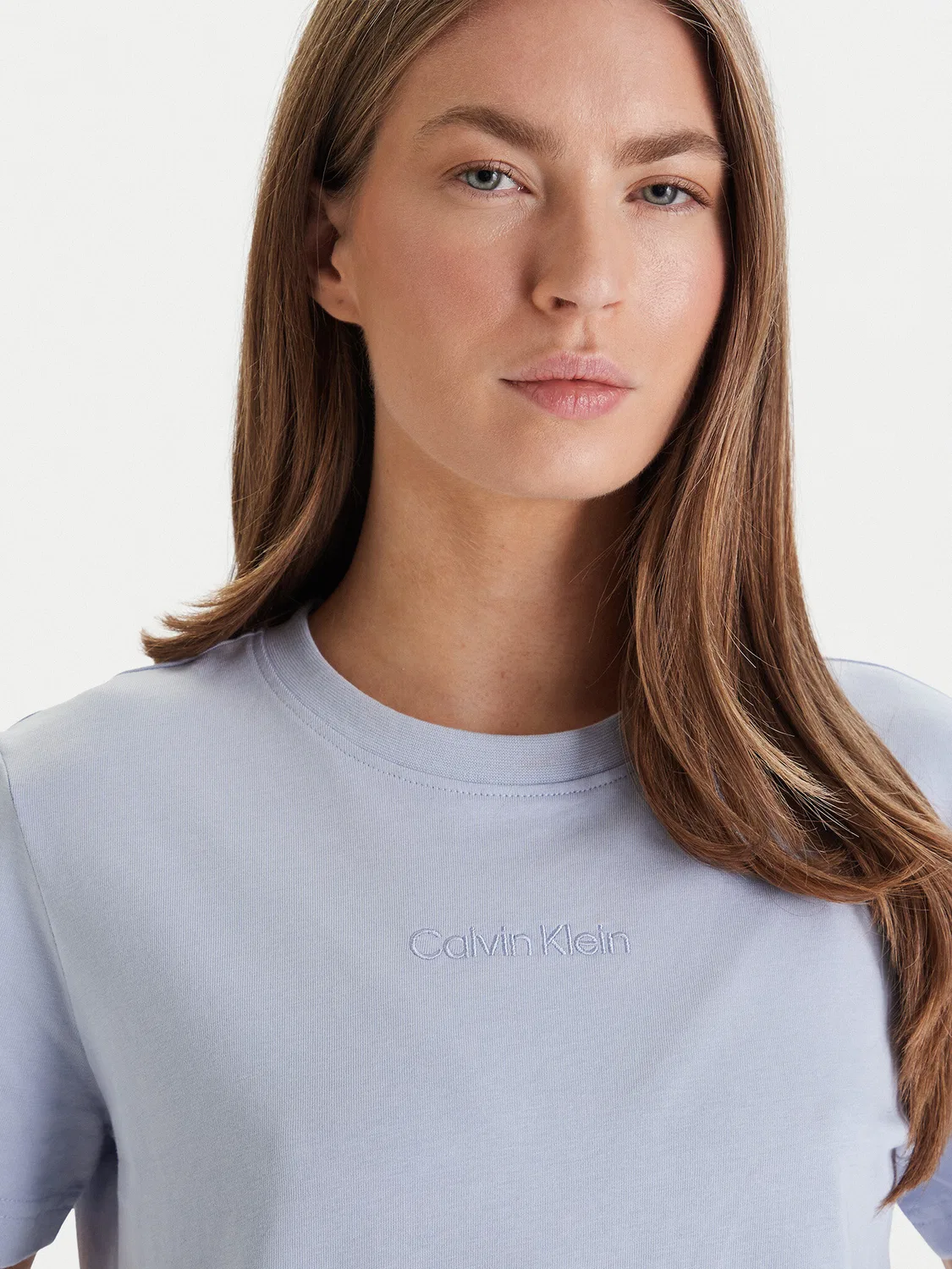 Женская футболка стандартного кроя Calvin Klein, синий — фото 4