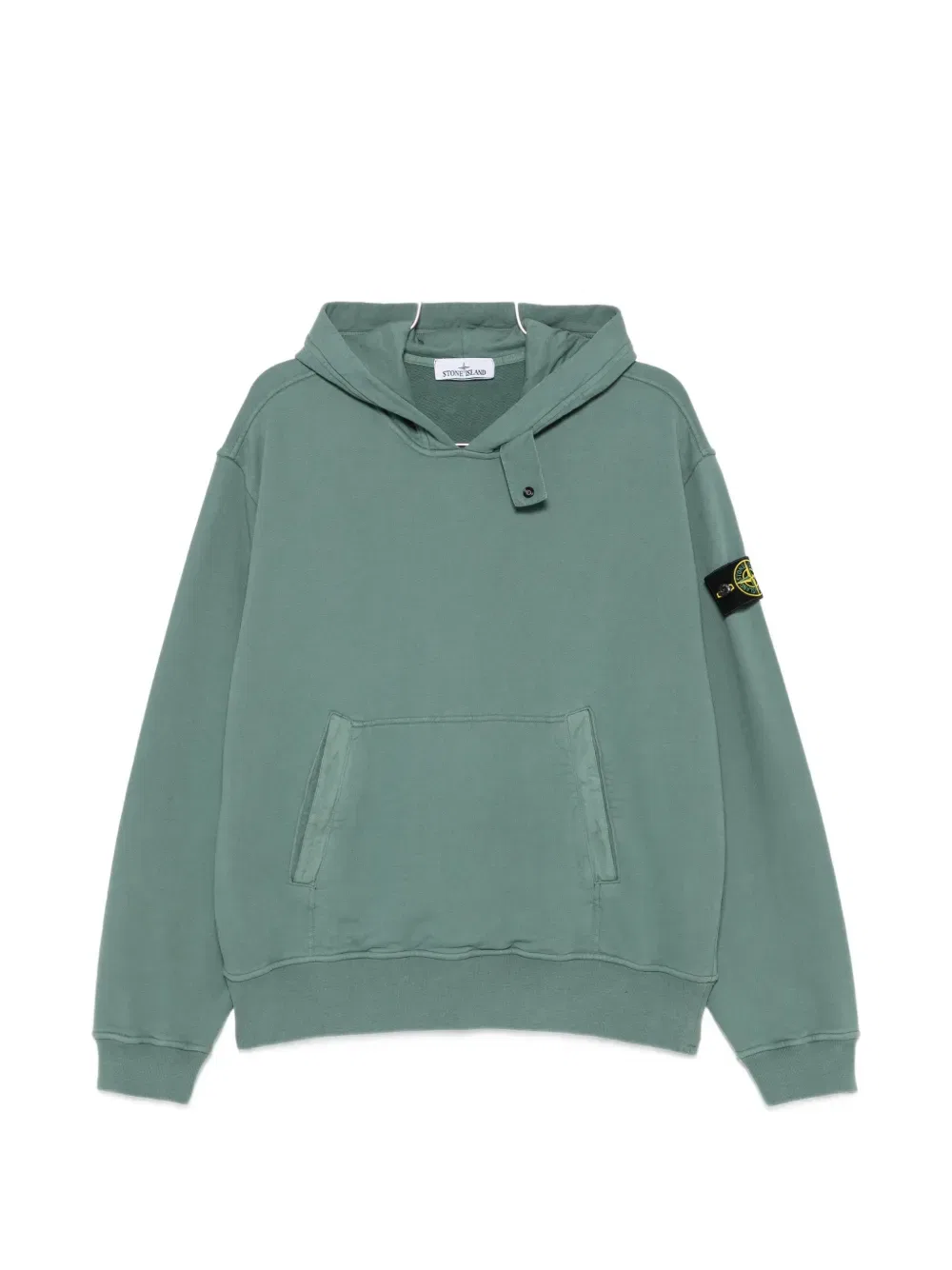 Худи с нашивкой-логотипом Stone Island, зеленый