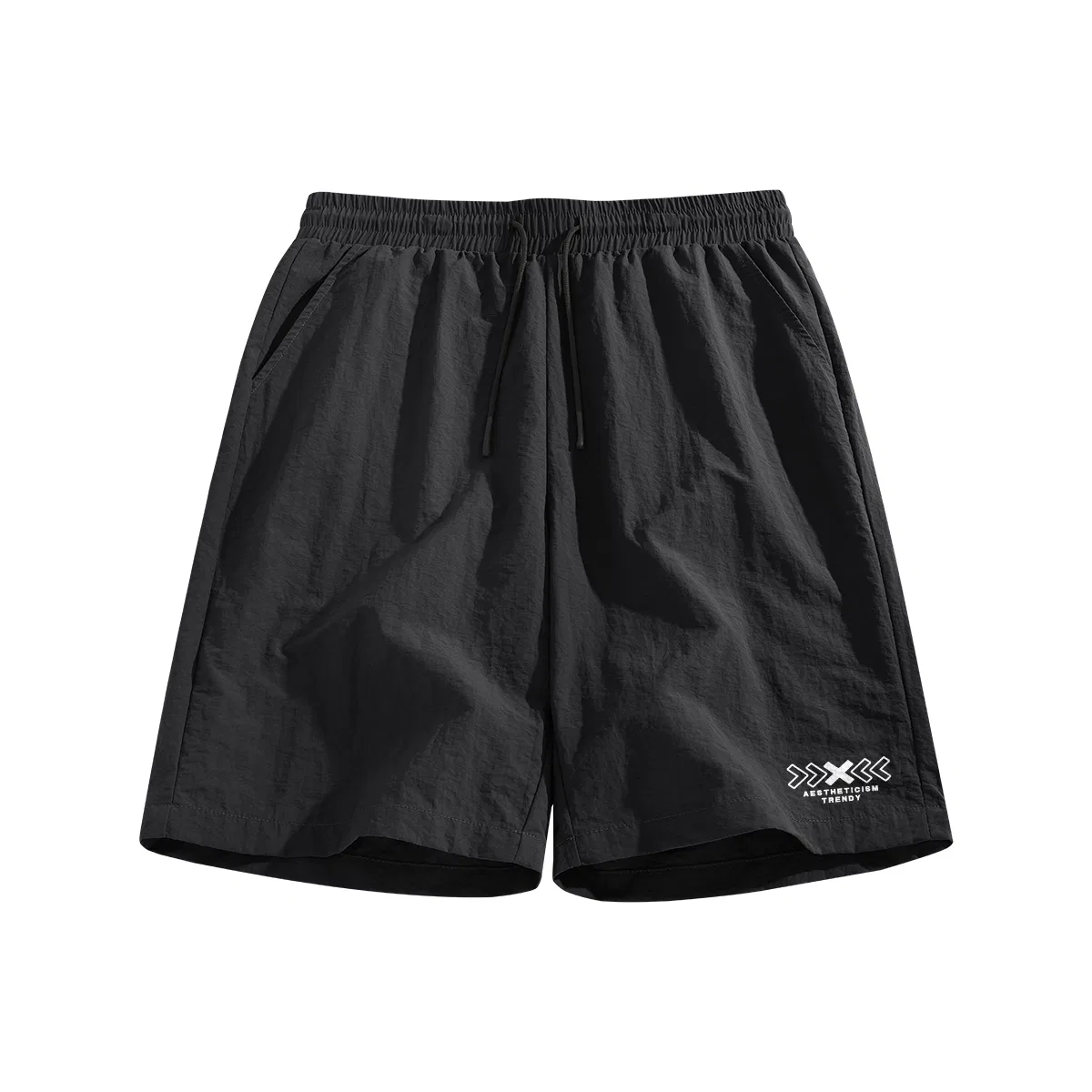 Детские шорты повседневные с логотипом MINISO, Black