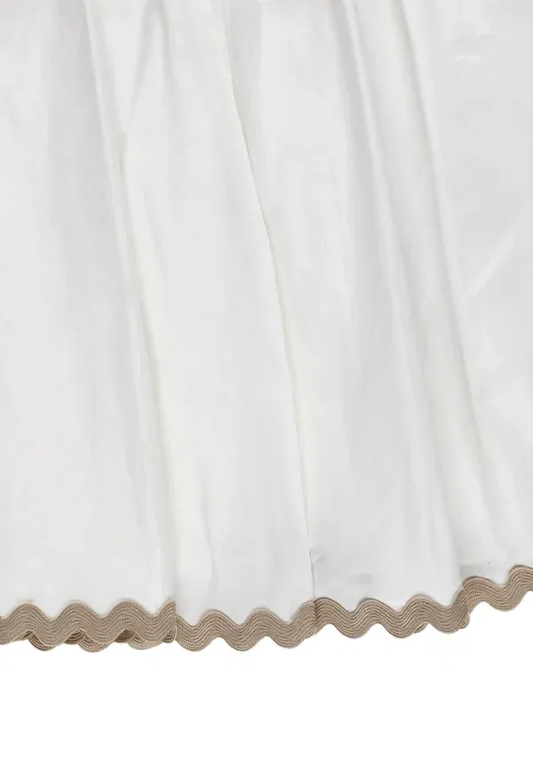 Платье хлопковое Day dress Twinset, avorio, слоновая кость — фото 3