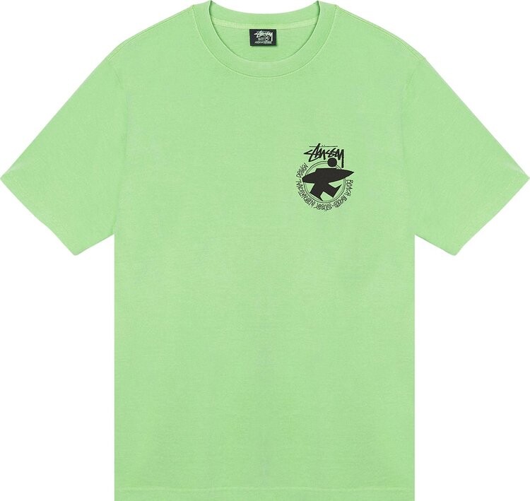 

Футболка Stussy Beach Roots Pigment Dyed Tee 'Green', зеленый