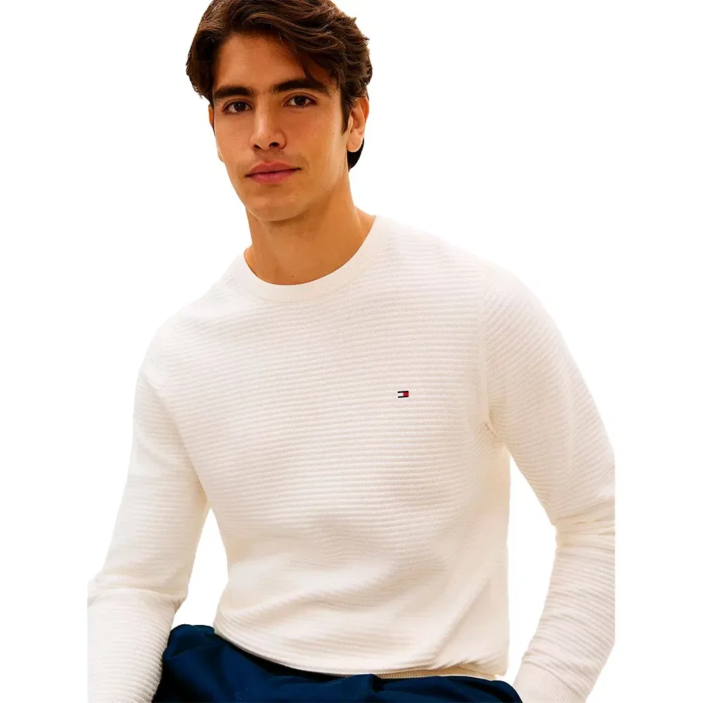 Свитер Seasonal Structure Tommy Hilfiger, белый — фото 4