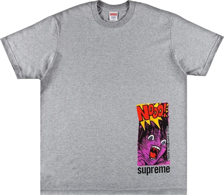 

Футболка Supreme Does It Work Tee 'Heather Grey', серый