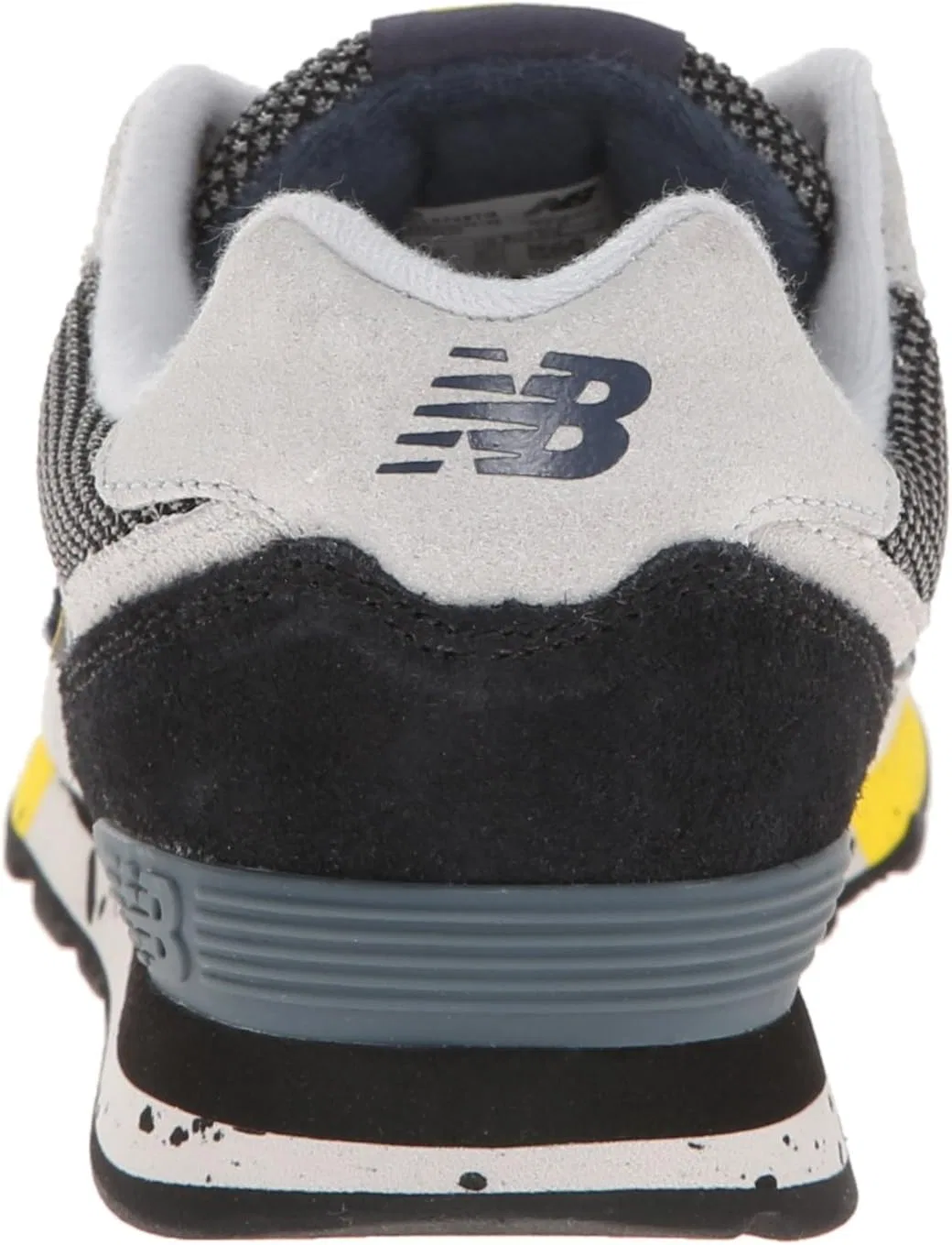 Детские кроссовки для девочек с шнуровкой New Balance, Grey/Yellow — фото 3