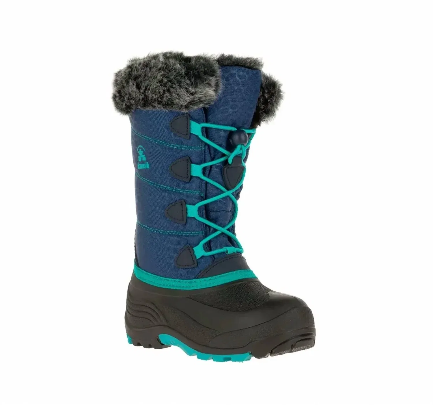 Детские зимние ботинки утепленные Luke Boot kamik, темно-синий