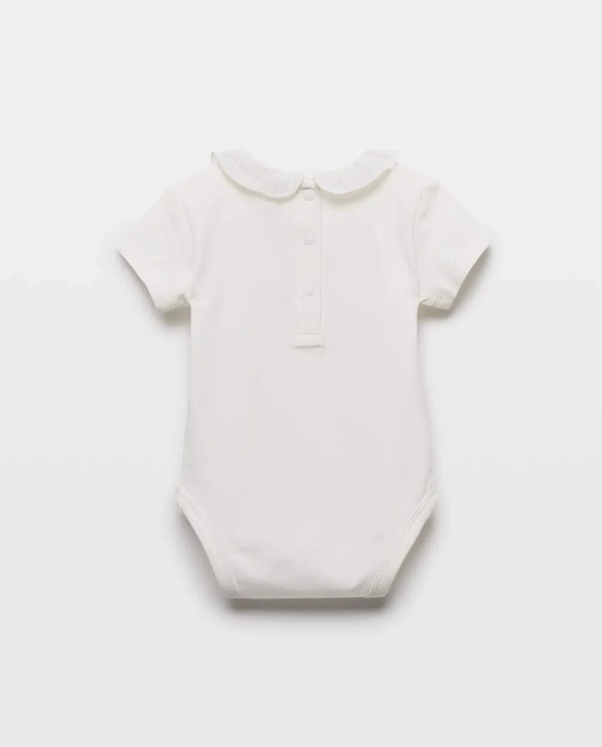 Детское боди с коротким рукавом Baby El Corte Inglés, Blanco Roto — фото 2