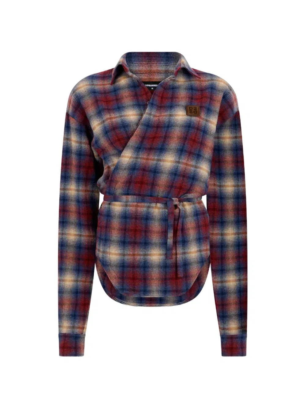 Рубашка с запахом Dsquared2, красный