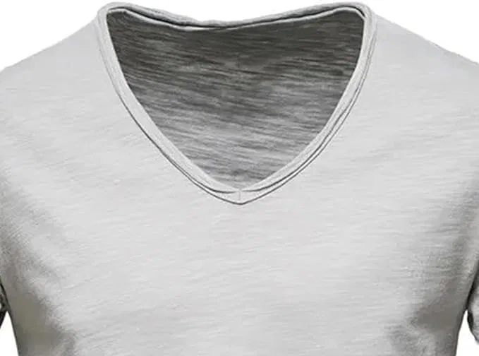 Мужская футболка с V-образным вырезом Lightweight, Light Grey — фото 3
