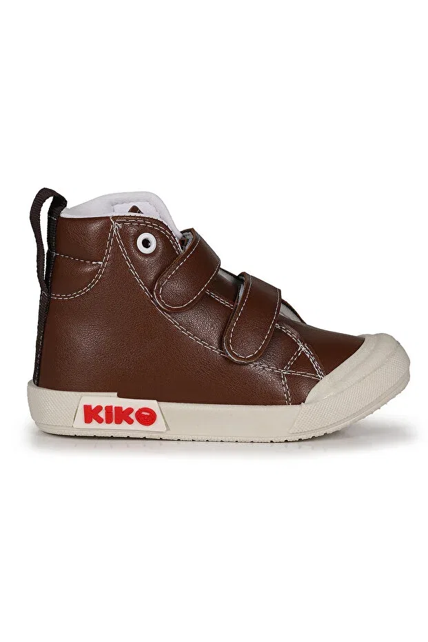 Детские ботинки для мальчиков на липучках Garf daily velcro baby boy boots shoes Kiko Kids, Brown — фото 4