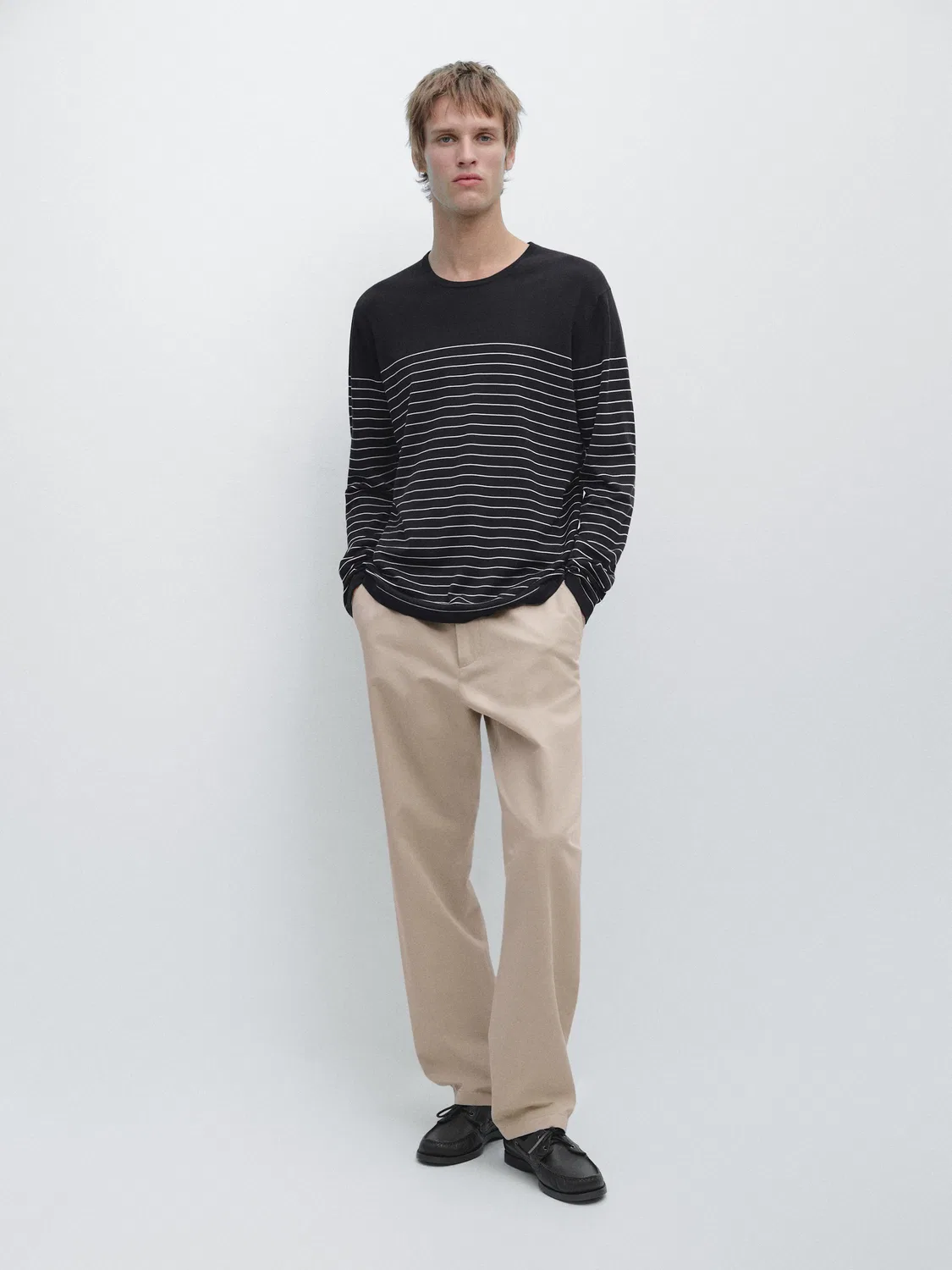 Брюки-Джоггеры Massimo Dutti, бежевый