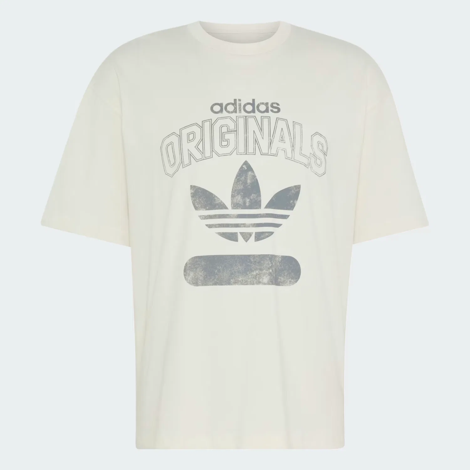 Мужская футболка свободного кроя VARSITY 1972 TEE Adidas Originals, Cloud White — фото 4