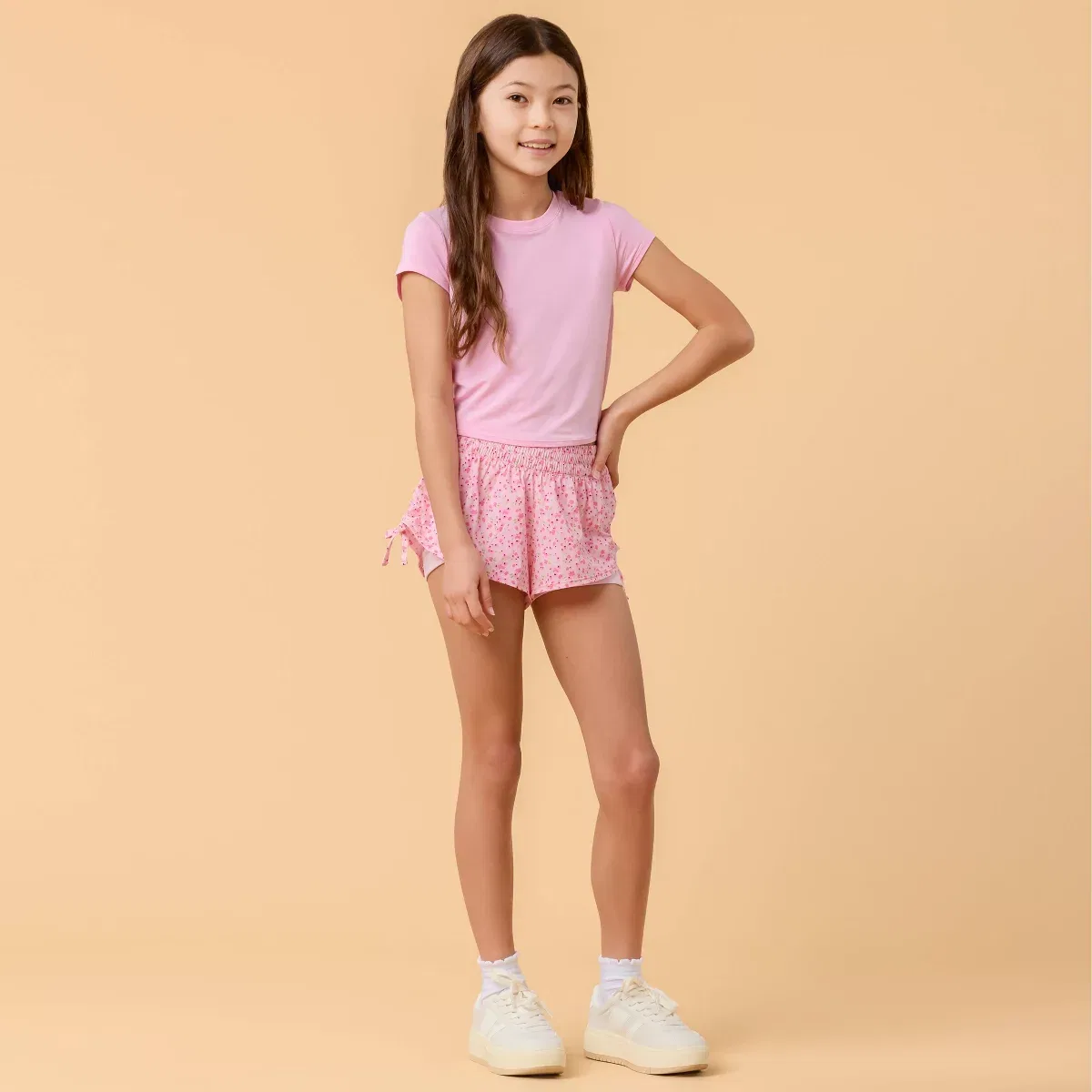 Детская футболка с коротким рукавом с завязкой сзади PERFORMANCE PARTNERSHIPS, Light Pink