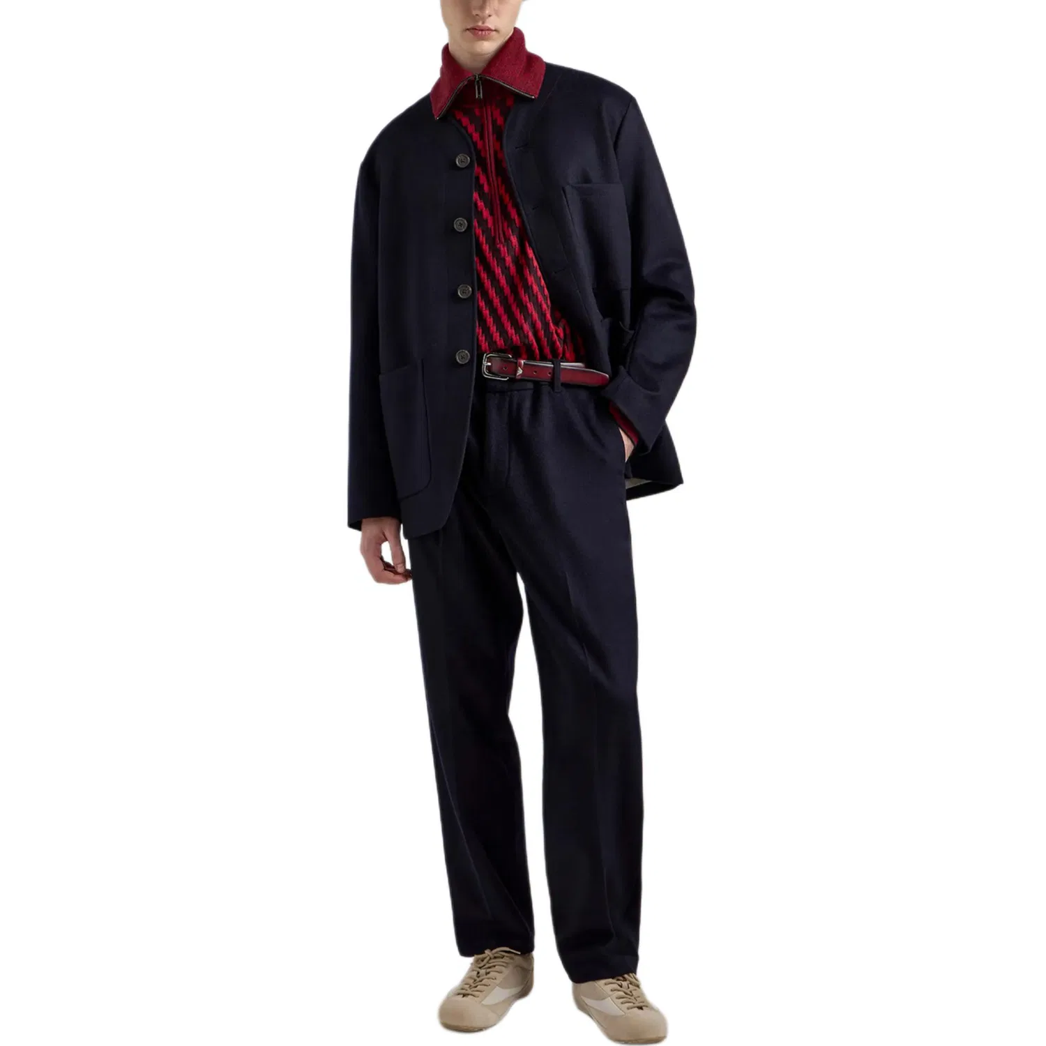 Мужской свитер EMPORIO ARMANI, Red — фото 3