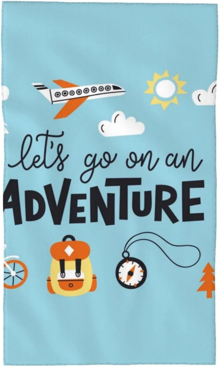 Мочалка Pevtufa, Микрофибра, 70x40 см, Let's Go On An Adventure
