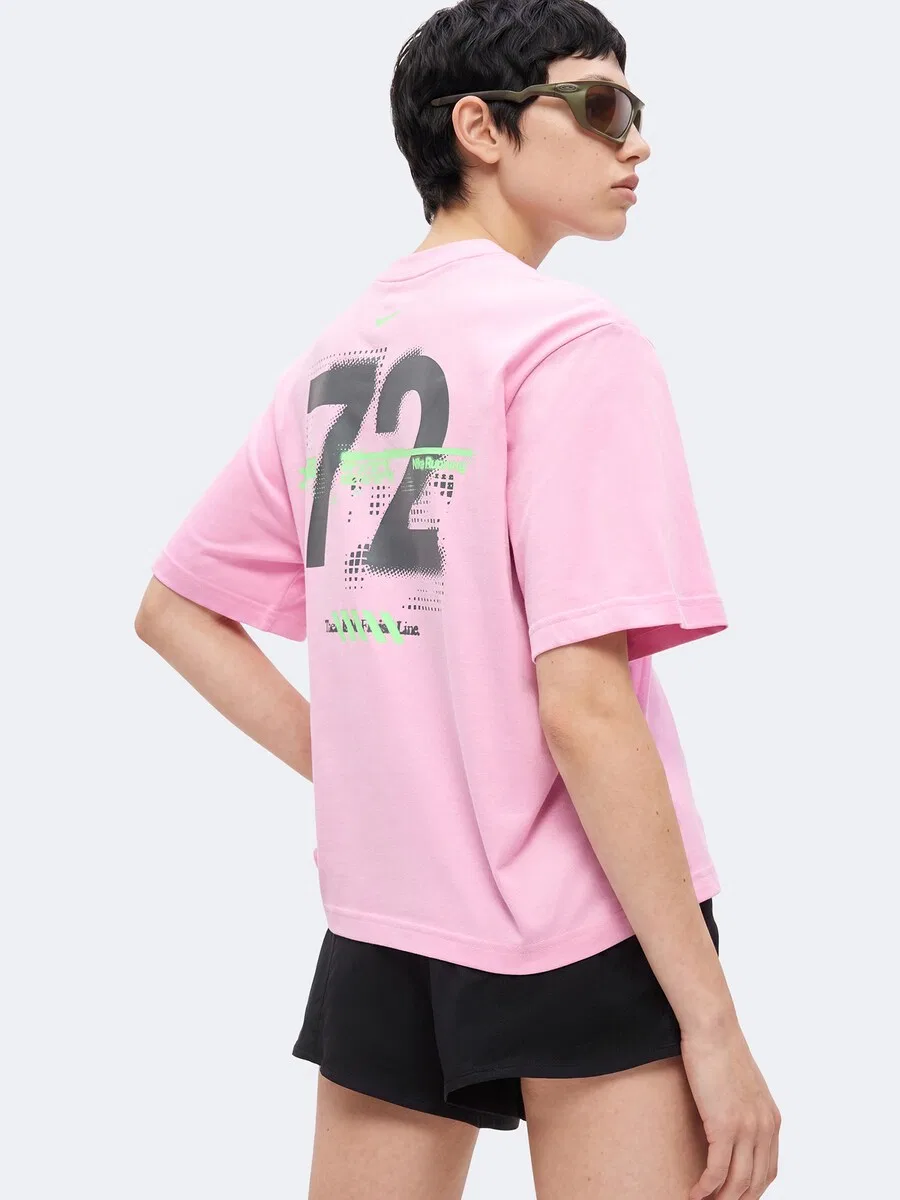 Спортивная футболка NIKE Performance Shirt 'Swift' в розовом цвете — фото 4