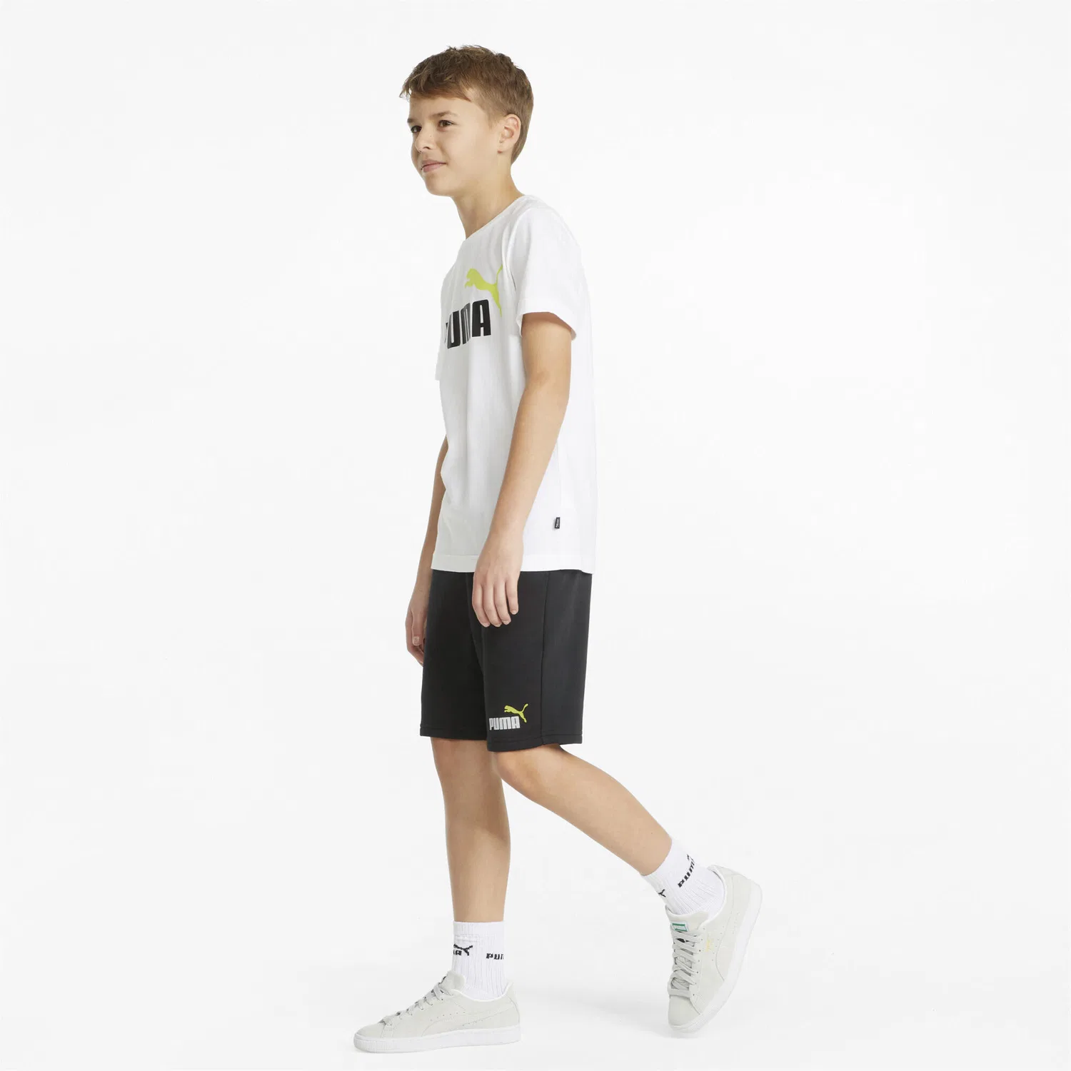 Детские шорты с контрастной отделкой Essentials+ Two-Tone Puma, Черный — фото 4