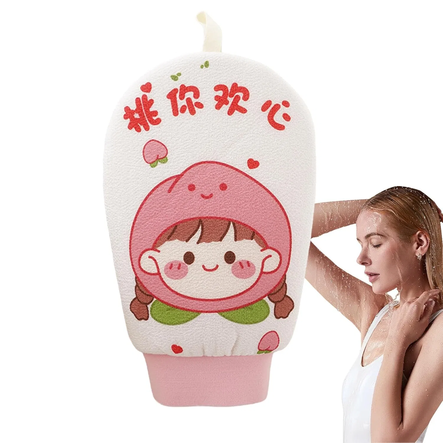 Перчатки для душа и полотенце usefulbeauty, 13 x 2 см, 36 г