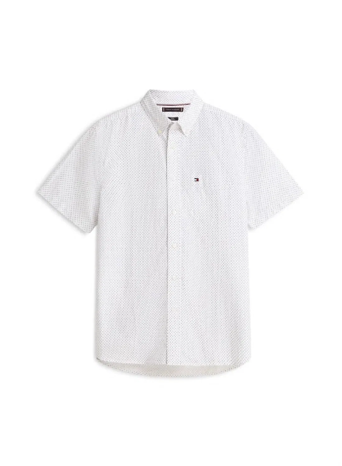 Рубашка с принтом Flex poplin print Tommy Hilfiger, белый — фото 4