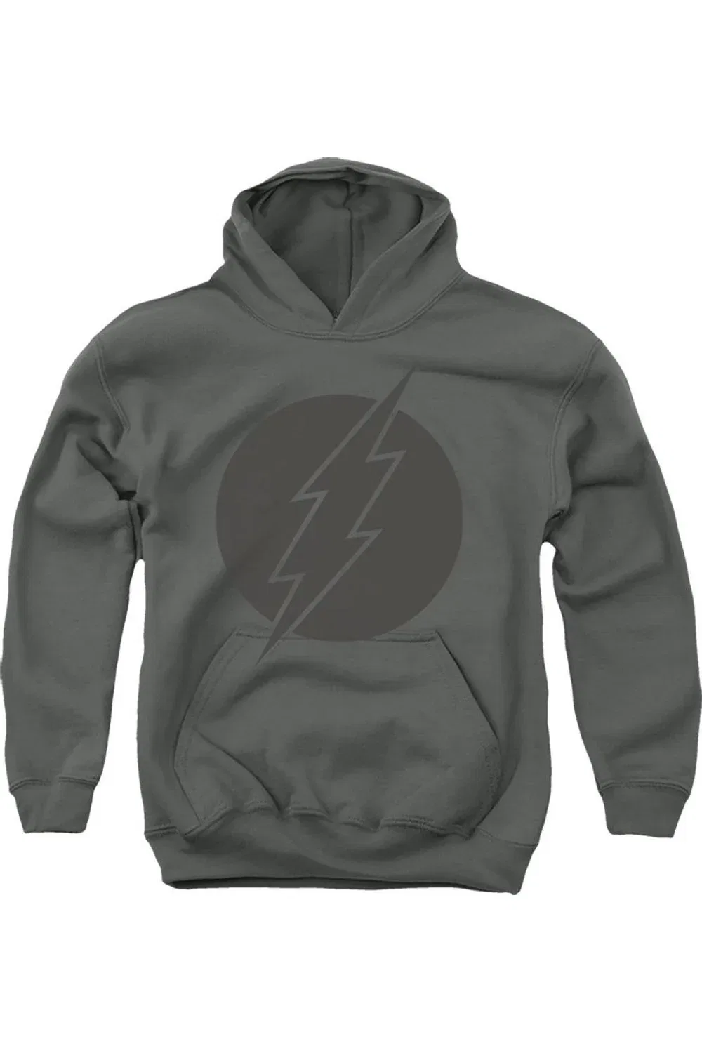Детское худи с капюшоном The Flash Vintage Flash Gildan, Charcoal