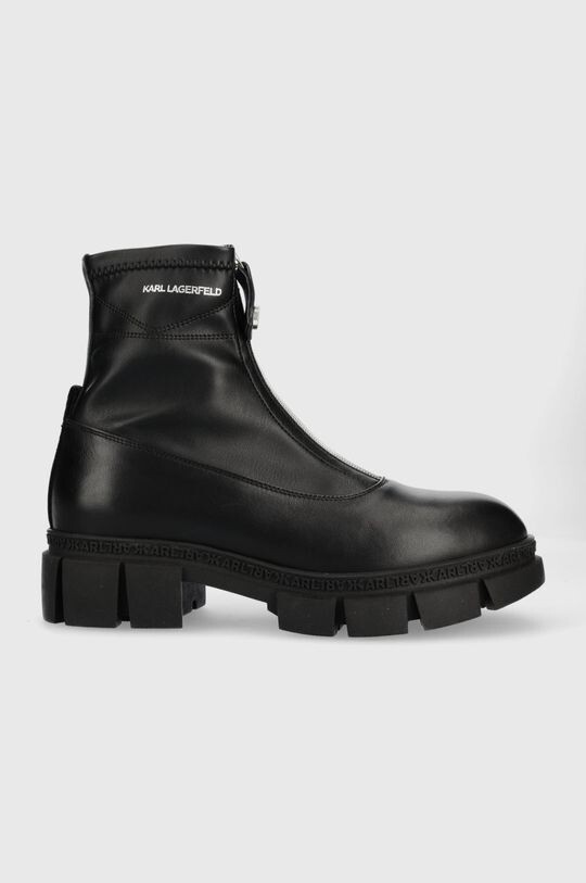 

Кожаные ботильоны Karl Lagerfeld, черный